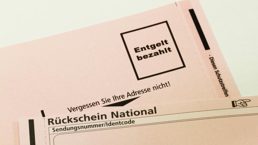 Einschreiben – der Brief fürs \